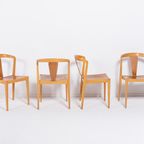 Set Of 4 Chairs / Stoel / Eetkamerstoel From 1960’s By Axel Larsson For Bodafors thumbnail 2