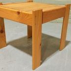 Vintage Mid Century Grenen Side Table Bijzettafel thumbnail 10