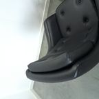 Zwarte Skai Kunstleder Draaifauteuil Uit Zweden thumbnail 11