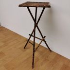 Vintage Bamboe Bijzettafeltje Plantentafeltje Tafeltje 417 thumbnail 9