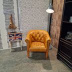 Chesterfield Club Chair - Golden Oak thumbnail 2