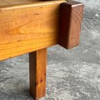 Brutalist Pine Side Table thumbnail 8