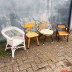 Vintage Houten Kinderschoolstoeltje thumbnail 4