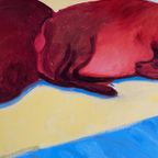 David Hockney, Dog Paintings 38 Salts Mill 1995. thumbnail 4