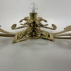 Brass Wall / Ceiling Lamp By C. S. Arte Italy , 1970S thumbnail 4