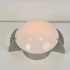 Vintage Solzi Luce Plafondlamp Papillon Melk Glas Lamp Italy thumbnail 5