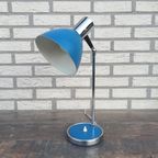 Vintage Bureaulamp Blauw thumbnail 2