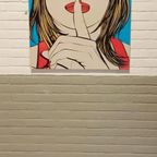Vintage Ikea Pop Art Poster, Sssshhh, Deborah Azzopardi thumbnail 4