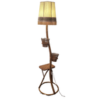 Vintage Rotan Lamp Met Plantenbakjes thumbnail 6