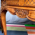 Antiek Luiks Bureau In Gesneden Eikenhout In Regency-Stijl. thumbnail 6