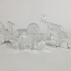 Kosta Boda - Zoo Series - Bertil Vallien - Nijlpaard - Leeuw - Olifant (2) - Vogel - Paperweights thumbnail 4