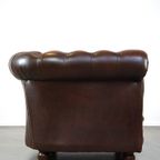 Prachtige Engelse Bruine Rundleren Chesterfield Clubfauteuil Met Uitmuntende Kleuren thumbnail 4