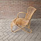 Rohé Noordwolde Belse 8 Bamboe Fauteuil Jaren 50 thumbnail 2