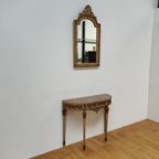 Barok Rococo Wandconsole Sidetable Met Marmer Blad En Spiegel 03 thumbnail 11
