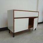 Cabinet With Wood And White Laminate, 1960S thumbnail 4