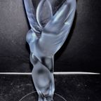 Schitterend Fabergé Champagneglas 'kissing Doves" Met Matglazen Duiven, Jaren 80 thumbnail 3