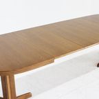 Vintage Deense Grote Ovalen Uitschuifbare Eettafel Xxl thumbnail 6