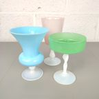 3 Opaline Pastelkleurige Vazen thumbnail 4