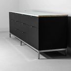 Vintage Mid-Century Dressoir Met Zeldzaam Marmeren Blad Van Florence Knoll thumbnail 5