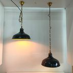 Industriële Vintage Cafe/plafondlamp Metaal/emaille thumbnail 16