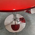 Set Retro Bijzettafel Nachtkastjes Tulpvoet Jaren 70 Stijl thumbnail 3