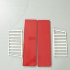 Modulair Wandrekje Met Rode Planken 71235 thumbnail 4