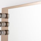 Mid-century Modern Italian Vanity Mirror With Sconces From Veca, 1960s thumbnail 5