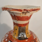 Antieke Vintage Japans Satsuma Vaas Rond 1900-1920 thumbnail 5