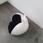 Space Age Fiberglass Apple Design Lounge Chair Vintage thumbnail 10