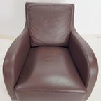 Fauteuil Musa Design Leer Modern Lounge Chair Leder Italië thumbnail 6