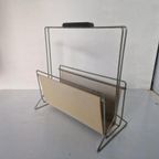 Vintage Magazine Rack Lectuur Bak Kranten Design thumbnail 2