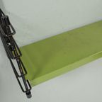 Wandrekje Met Groene, Metalen Plank 71231 thumbnail 8