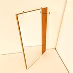 Vintage Spiegel Wandspiegel Teak Jaren 60 Sleutelkastje thumbnail 3