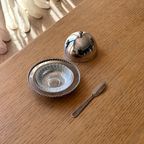Vintage Butter Dish With A Knife thumbnail 2