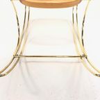 Vintage Schommelstoel Messing Bentwood Regency Stijl Design thumbnail 15
