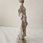 Vintage M.p Capodimonte Sculpture Woman Figure With Umbrella thumbnail 4