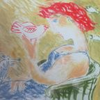 Katrien Caymax Zeefdruk Op Een Mooie Zomerdag Vintage thumbnail 2