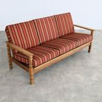 Brutalist Bank | Vintage Sofa | Jaren 60 | Eiken thumbnail 5