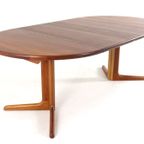 Ronde 2x Verlengbare Massief Teak Deens Eettafel Tafel Vintage thumbnail 15