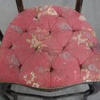 Set Van 2 Unieke En Sierlijke Antieke Franse Napoleon 3 Stoeltjes Ingelegd Met Parelmoer thumbnail 6