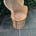 Vintage Rotan Pauwenstoel thumbnail 7
