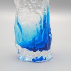 Ijsglas Vaasje Blauw Jaren 60 thumbnail 6