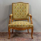 Antieke Louis Xv Fauteuil, Prachtige Conditie thumbnail 5