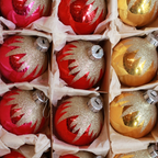 Oude Glitter Kerstversiering thumbnail 4