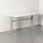 Actiforce Bureau, Wit Blad, 120 X 80 Cm, Hoogte Instelbaar Onderstel D.M.V. Handslinger, Hoogte 6 thumbnail 2