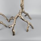 Set Van 2 Aluminium Kandelaars 52 Cm Hoog thumbnail 2