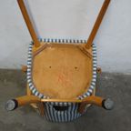 Vintage Houten Stoel Met Armleuningen thumbnail 8
