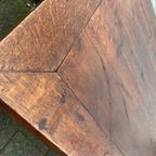 Stoere Antiek Eiken Tafel, Eettafel, 84 X 163 Cm, Hoog 75 Cm - Reliving thumbnail 9