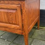 Eiken Bijzettafel - 1 Deurs Kastje 69 Cm Hoog, 62 Cm Breed thumbnail 7