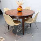 Deense Eettafel Palissander Rond thumbnail 2